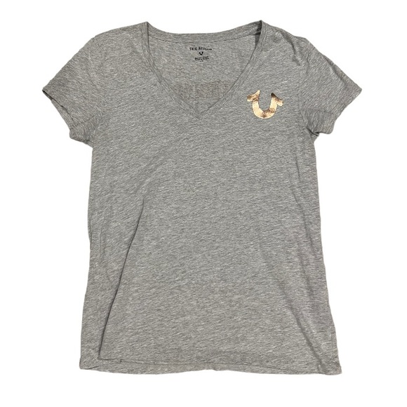 True Religion Graphic tee with shiny graphic on both sides - Picture 2 of 9